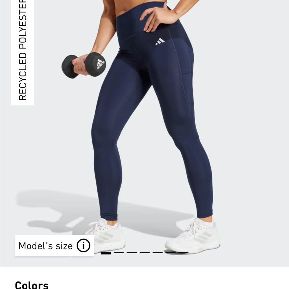 NWT women’s Adidas Optime Essentials Pocket Black Leggings XS